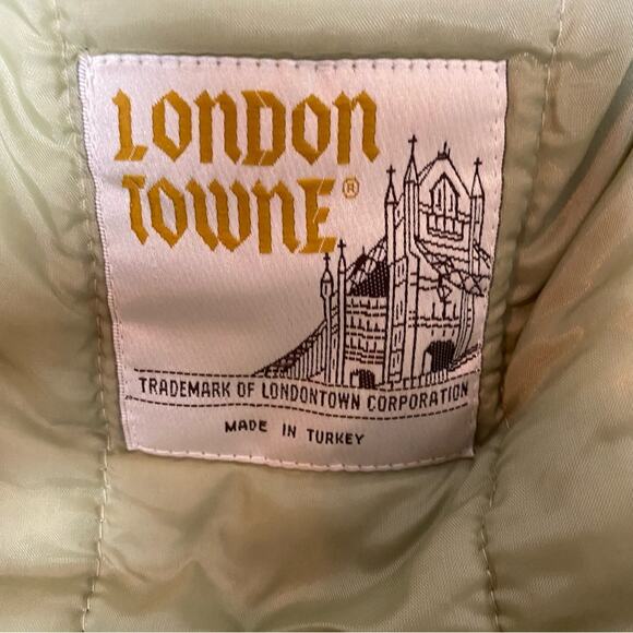 Vintage Towne by London Fog Bomber Jacket Size Small Petite Short - Picture 6 of 9